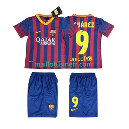 Maillot de Foot FC Barcelone SUARZE 9 2013 2014 Domicile Retro - Enfant